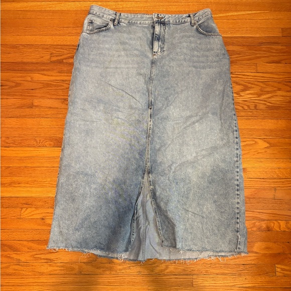Pilcro Light Blue Denim Skirt - Picture 3 of 11